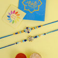 Set of 2 Traditional Rakhis for Brothers with Roli Chawal and Ram Sita Stickers – Raksha Bandhan Gift Pack. India’s Largest Pooja Accessories Brand - www.satvikstore.in
