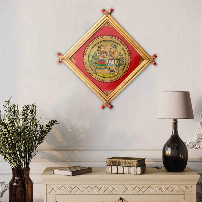 Medium Adivasi Photo Frame | India’s Largest Brass Idols Brand - www.satvikstore.in