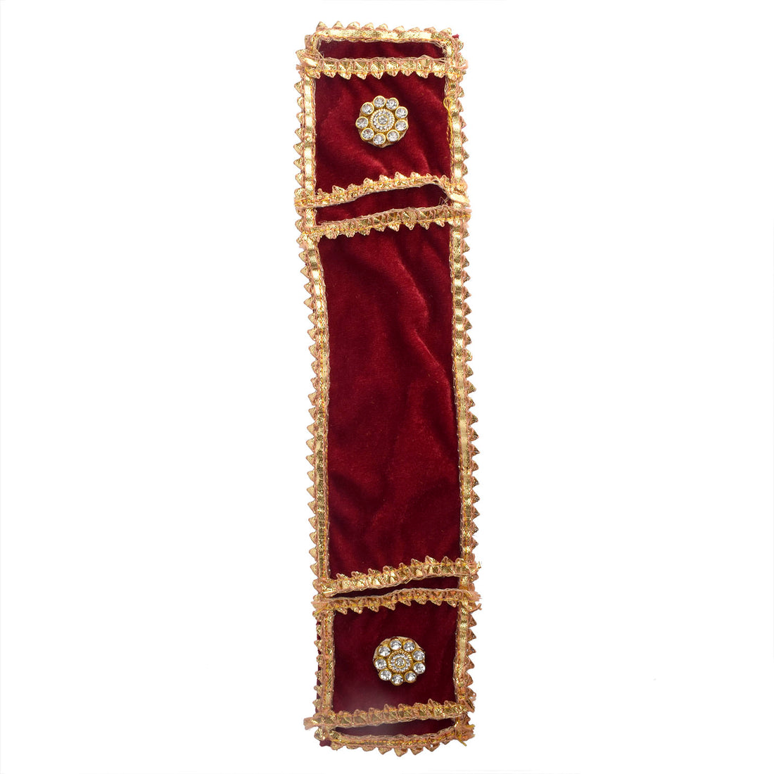 Mesmerizing maroon Patka/Duppata| India’s Largest Pooja Accessories Brand – www.satvikstore.in