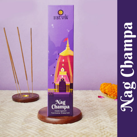Handcrafted incense cones and agarbatti filling the room with calming fragrance for meditation and pooja.
