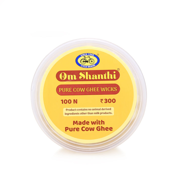 Pure Cow Ghee Wicks for lighting diyas during puja and aarti