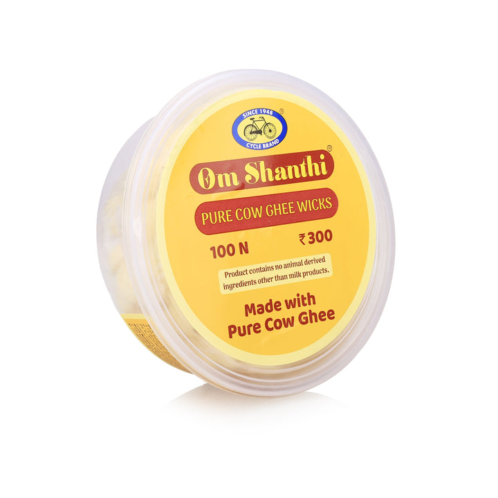 Pure Cow Ghee Wicks for lighting diyas during puja and aarti