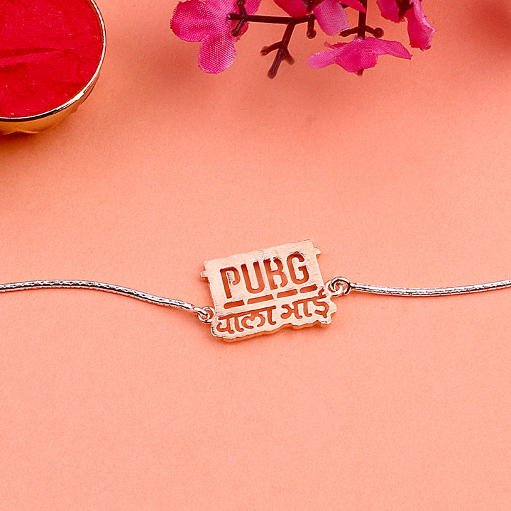 PUBG Wala Bhai silver rakhi | India’s Largest Pooja Accessories Brand – www.satvikstore.in
