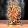 The 5.5 Inch Panchmukhi Laxmi Idol Symbol of Prosperity and Divine Blessings is a beautifully crafted idol that embodies the powerful and multifaceted energy of Goddess Laxmi, the deity of wealth, prosperity, and abundance. This unique idol features Panchmukhi (five-faced) Laxmi, representing the five different aspects of life that she governs – wealth, health, education, prosperity, and peace.
