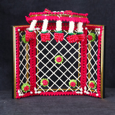 8 Inch Incredible Ganesha Phool Bangla (Pink)