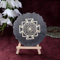 pyrite shree yantra frame stand wealth prosperity healing stone vastu decor. India’s Largest Puja Accessories Brand- www.satvikstore.in