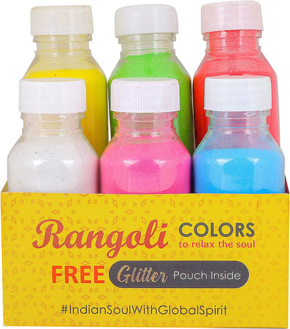Rangoli Colors (6 Pc Bottle Pack)