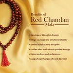 12mm 27 Bead Red Chandan Mani Mala