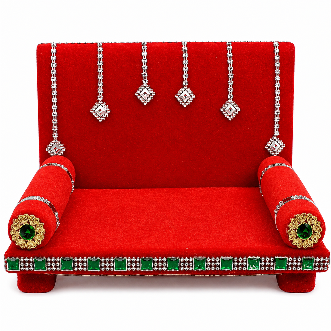 Velvet Radiance: Laddu Gopal's Glorious Singhasan