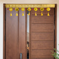 Resin Toran for Door Decoration in Yellow – Vibrant handcrafted toran made of durable resin with traditional motifs, perfect for festive and entrance decor. India’s Largest Pooja Accessories Brand – www.satvikstore.in