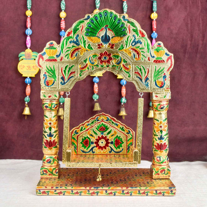 Royal Darbar Meenakari Jhula | India’s Largest Pooja Accessories Brand – www.satvikstore.in
