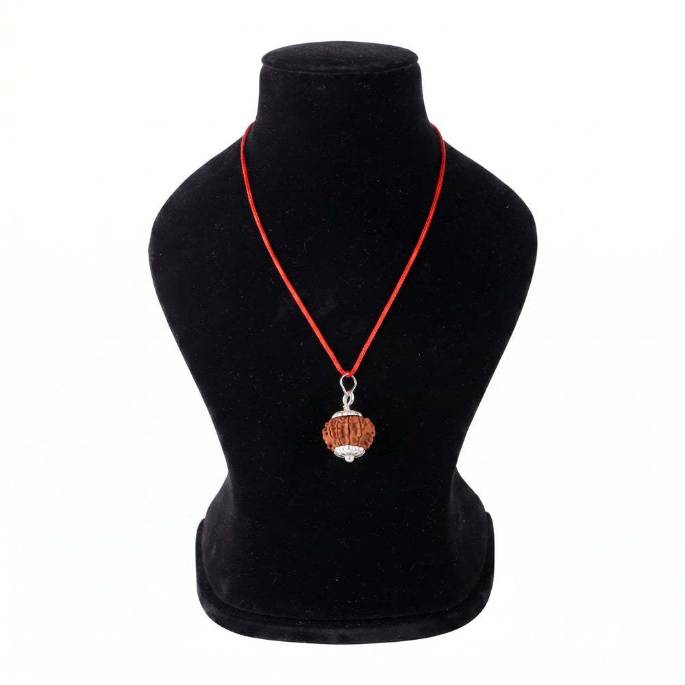 9 Mukhi Rudraksha pendant for women Nepal certified bead for strength protection and emotional balance. India’s Premium Rudraksha Jap Mala Brand - www.satvikstore.in