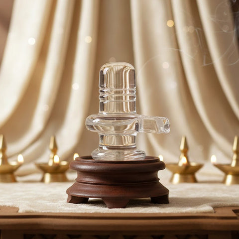 Small Sphatik Crystal Shiva Lingam for Worship – India’s Largest Pooja Accessories Brand – www.satvikstore.in