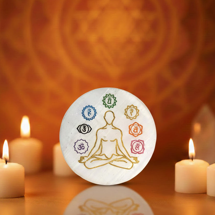 Buy Salenite 7 Chakra Charging Plate for Energy Balance | Satvikstore ...