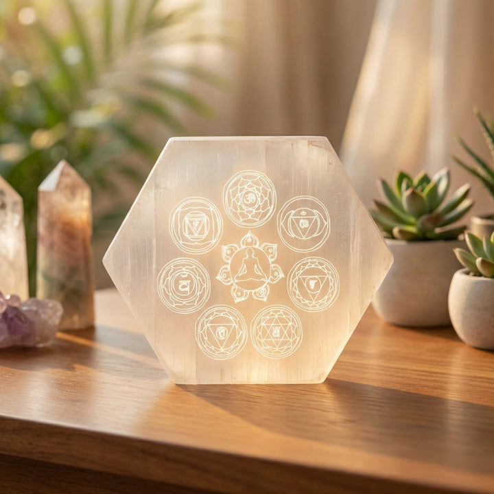 salenite crystal charging plate for cleansing and recharging crystals. India’s Largest Puja Accessories Brand- www.satvikstore.in