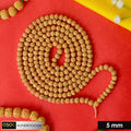Semi Pathariya Rudraksha Mala with natural brown beads for meditation and spiritual chanting. India’s Premium Rudraksha Jap Mala Store- www.satvikstore.in

