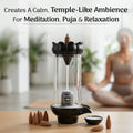 Shivling Abhishekam backflow incense burner with 20 cones