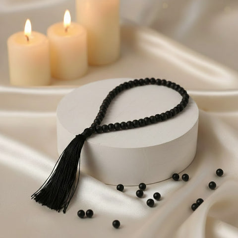 Shop 7MM Karungali Jap Mala with 54+1 beads, govt. certified for authenticity. Perfect for meditation, stress relief, and protection from negative energy. Fast delivery across India.