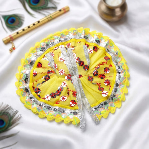 Silver Lace Dress for Laddu Gopal | India’s Largest Pooja Accessories Brand – www.satvikstore.in
