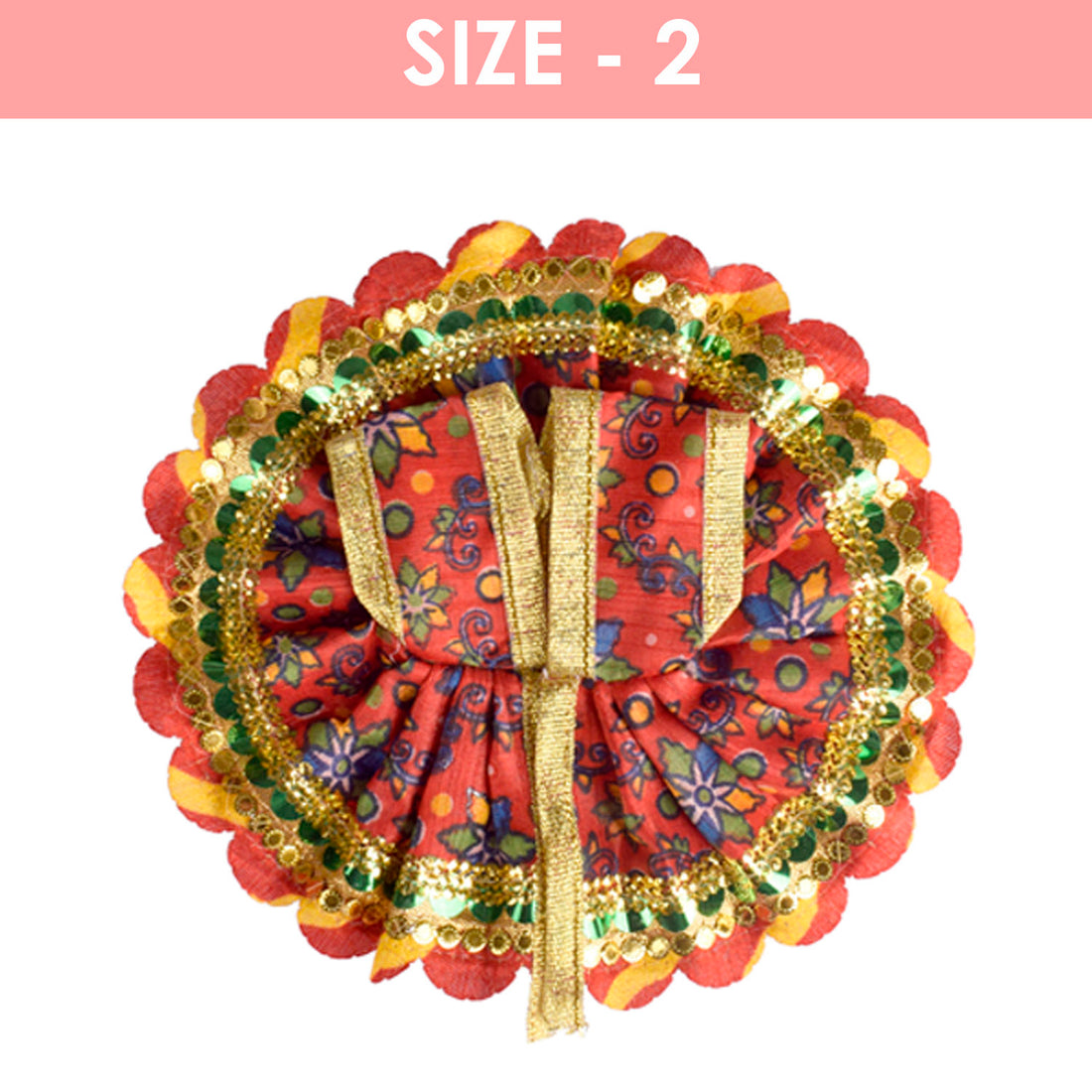 Cheerful Printed Laddu Gopal Dress with Colorful Floral Design