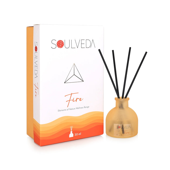 Sandalwood Aroma Reed Diffuser – Fire Edition | 45 ml, 4 N Reed Sticks