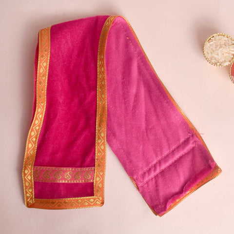 Stunning Pink Angvastra/Patka/Duppata 15 Inch
