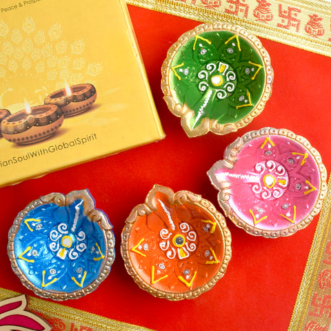 Tradition Aglow Festive Clay Diyas | India’s Largest Pooja Accessories Brand – www.satvikstore.in