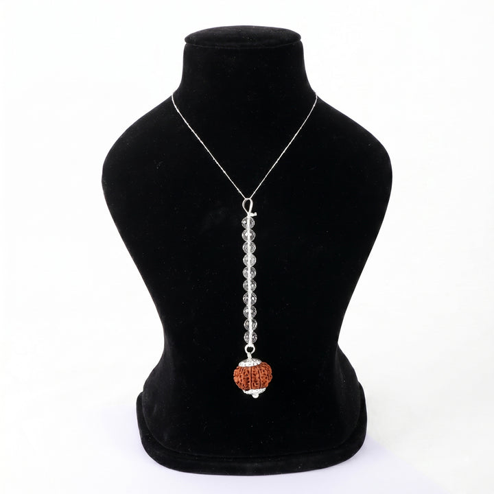 10 Mukhi Rudraksha vastu hanging for home office protection energy balance Nepal certified bead. India’s Premium Rudraksha Jap Mala Brand - www.satvikstore.in