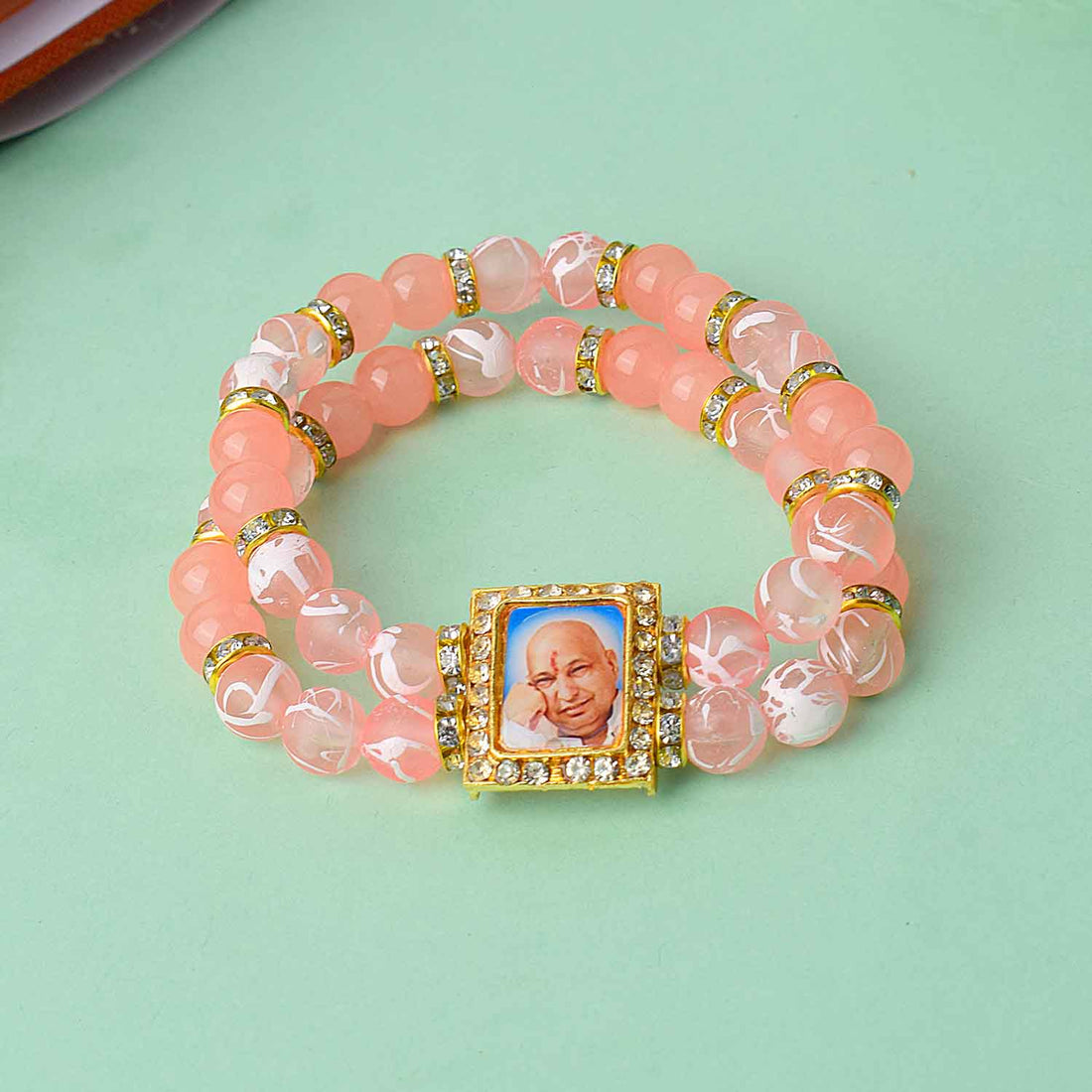 Vibrant Guruji Swaroop Bracelet featuring assorted colors – perfect for daily wear, spiritual occasions, and gifting. India’s Largest Pooja Accessories Brand – www.satvikstore.in