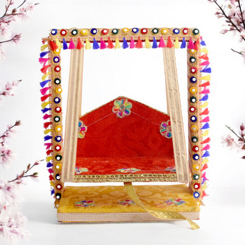 Vibrant Multicolor Laddu Gopal Jhula | India’s Largest Pooja Accessories Brand – www.satvikstore.in
