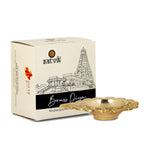 Adorable Floral Brass Laxmi Diya
