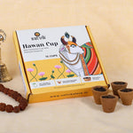Herbal Hawan Cups with Smokey Dhoop Burner Combo