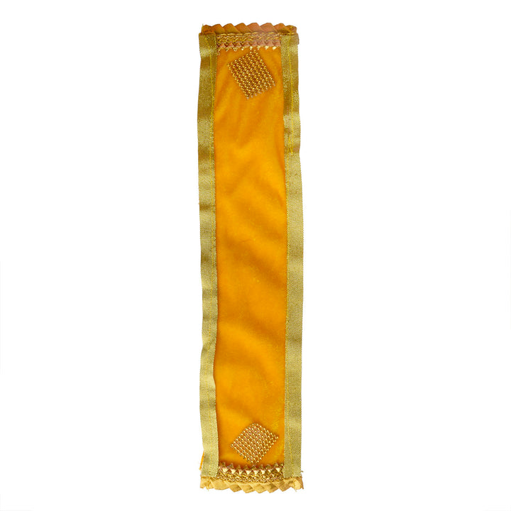 Yellow Patka/Duppata/Angvastra for Ganesh Idol, perfect fit for 15, 22, and 32 inch Ganesha idols, ideal for festive decoration and traditional look. India’s Largest Pooja Accessories Brand – www.satvikstore.in
