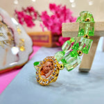 Parrot Green Beaded Guru Ji Maharaj Handmade Bracelets for Men and Women