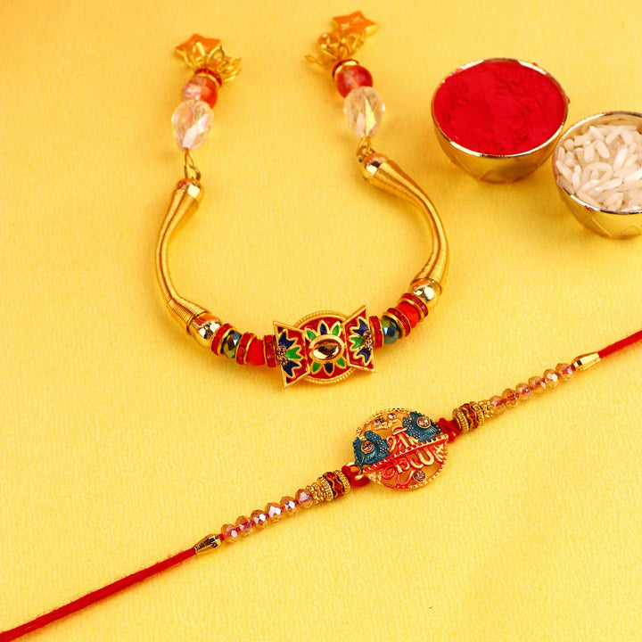 Shop Exquisite Designer Rakhi, Beautiful Couple Rakhi, and Latest Bhaiya Bhabhi Rakhi Online at Satvik Store - Send Rakhi with Style and Tradition!