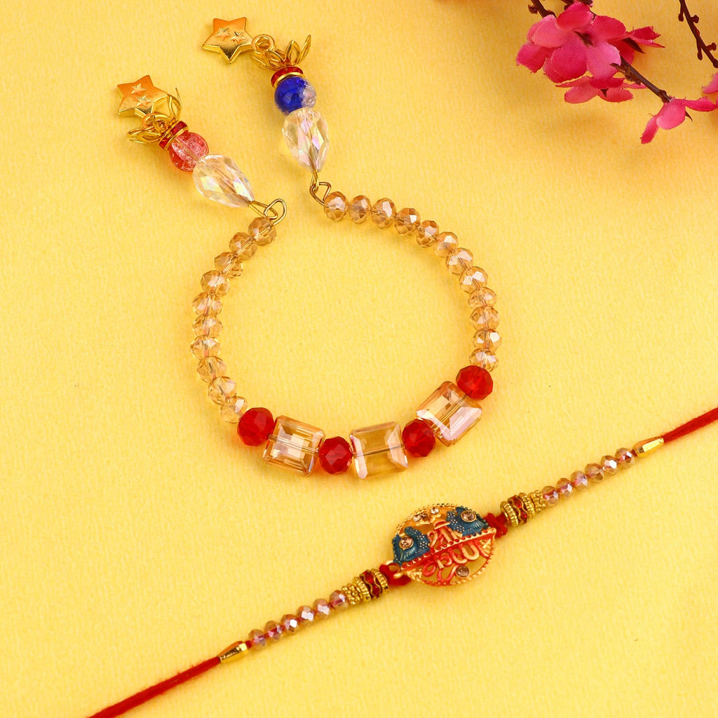 Shop Exquisite Designer Rakhi, Beautiful Couple Rakhi, and Latest Bhaiya Bhabhi Rakhi Online at Satvik Store - Send Rakhi with Style and Tradition!