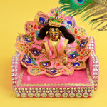 Laddu Gopal's Royal Velvet Bed