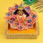 Laddu Gopal's Royal Velvet Bed