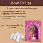 LED Deep Mala Diwali Decorations with LED Candles: Traditional Hanging Jharokha Boxes
