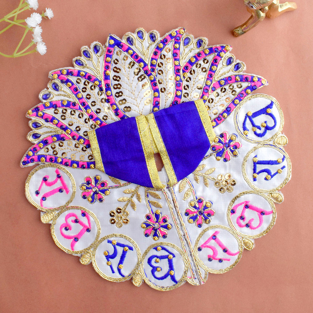 Elegant embroidered dress | India’s Largest Pooja Accessories Brand – www.satvikstore.in