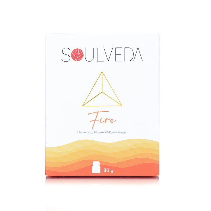 Soulveda Fire Sandalwood scented jar candle 80g