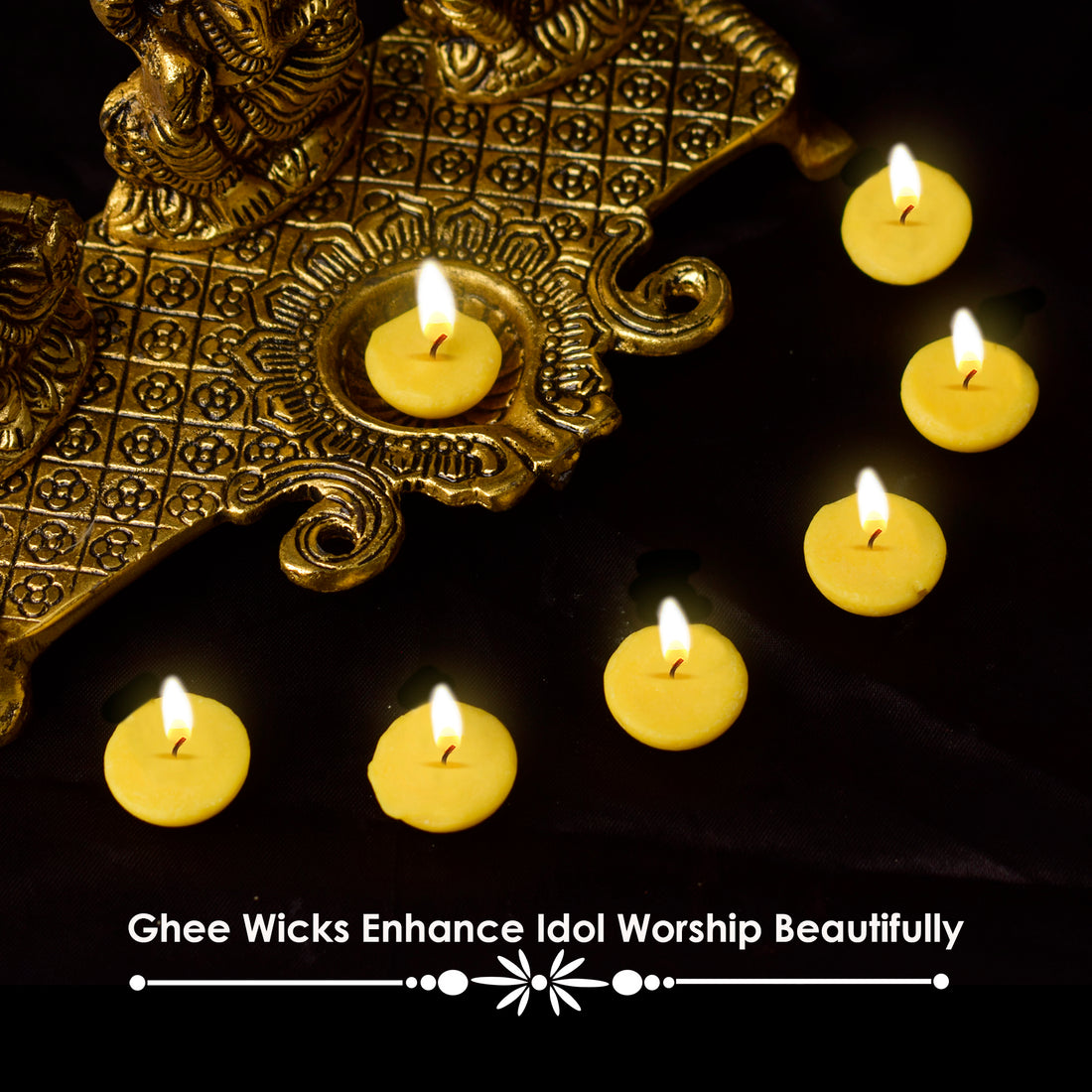 30 Pc Pure Cow Ghee Diya Wicks (Wax Free)