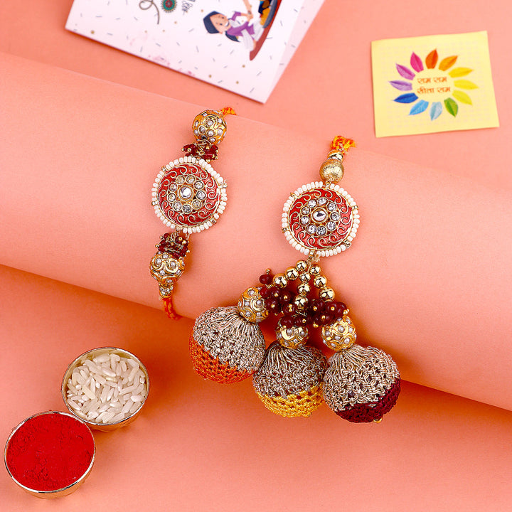Shop Exquisite Designer Rakhi, Beautiful Couple Rakhi India’s Largest Pooja Accessories Brand – www.satvikstore.in
