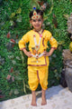 Krishna costume for kids with simple cotton yellow kurti and yellow dhoti – India’s Largest Pooja Accessories Brand – www.satvikstore.in/www.satvikworld.com