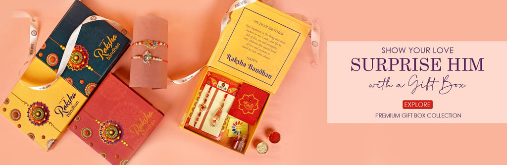 Rakhi Gift Boxes: Discover beautifully curated Rakhi gift boxes at Satvikstore.in