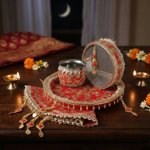Karwa Chauth Thali Set | India’s Largest Pooja Accessories Brand – www.satvikstore.in