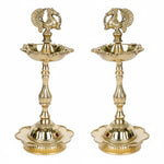 6 Inch Pure Brass Peacock Kerala Diya