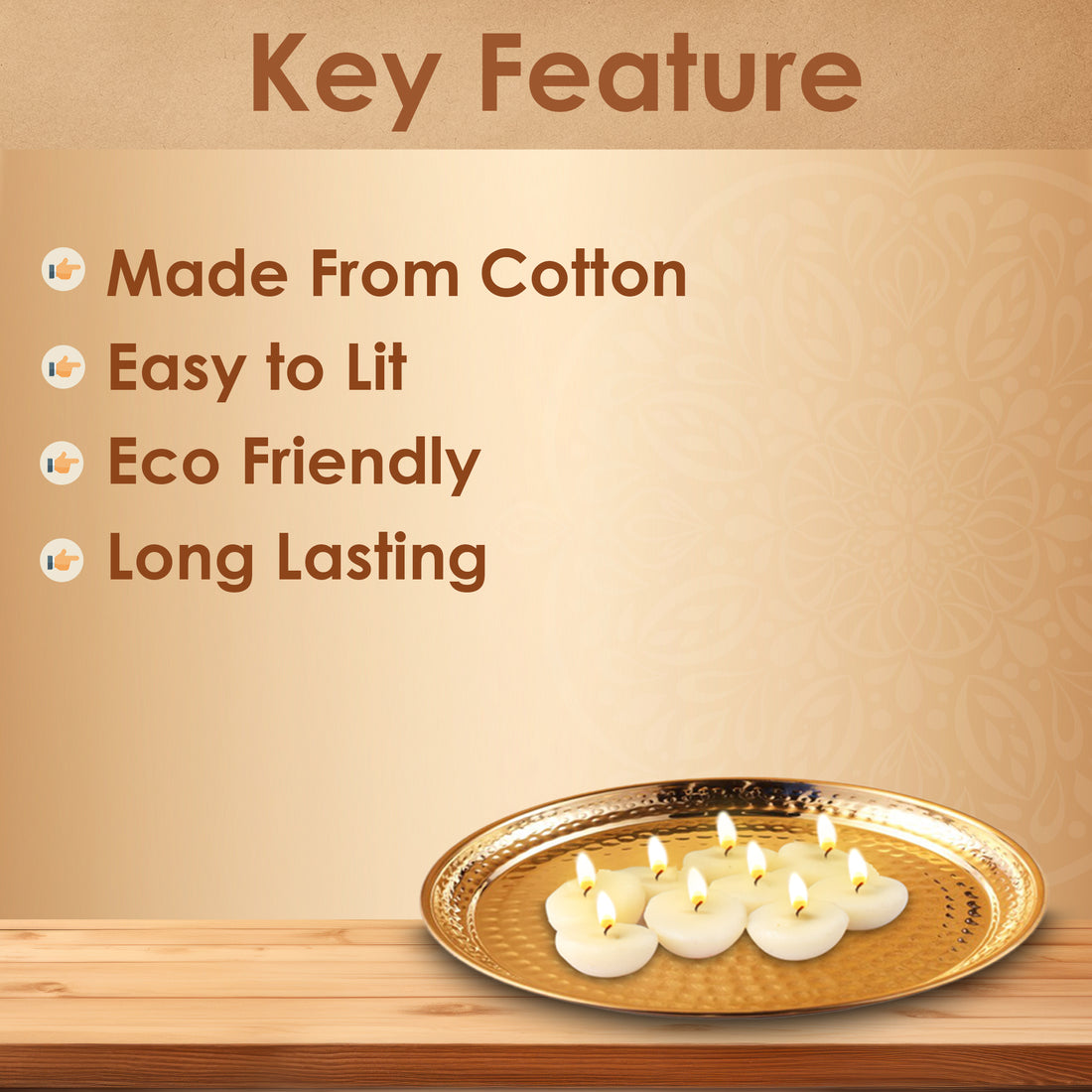 Pure Ghee Diya Wicks (Wax Free)