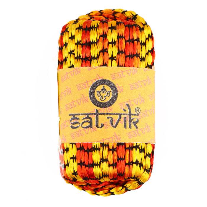 100% Pure Silk Moli/Kalawa (Assorted) is a sacred and elegant thread used in Hindu religious rituals, symbolizing protection, devotion, and spiritual commitment during poojas, ceremonies, and festivals – India’s Largest Pooja Accessories Brand – www.satvikstore.in
