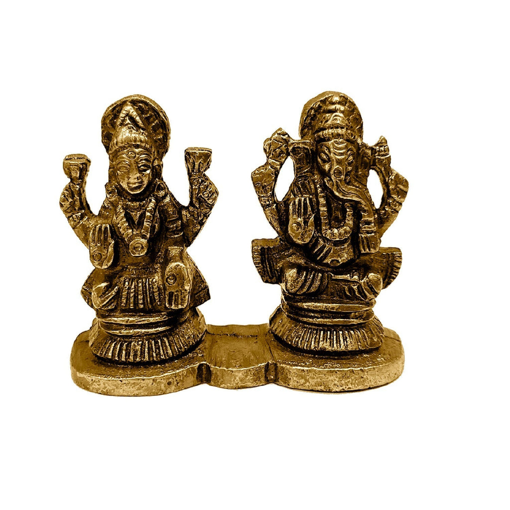 Brass Laxmi Ganesh Idol Puja Store Online Pooja Items Online Puja Samagri Pooja Store near me www.satvikstore.in